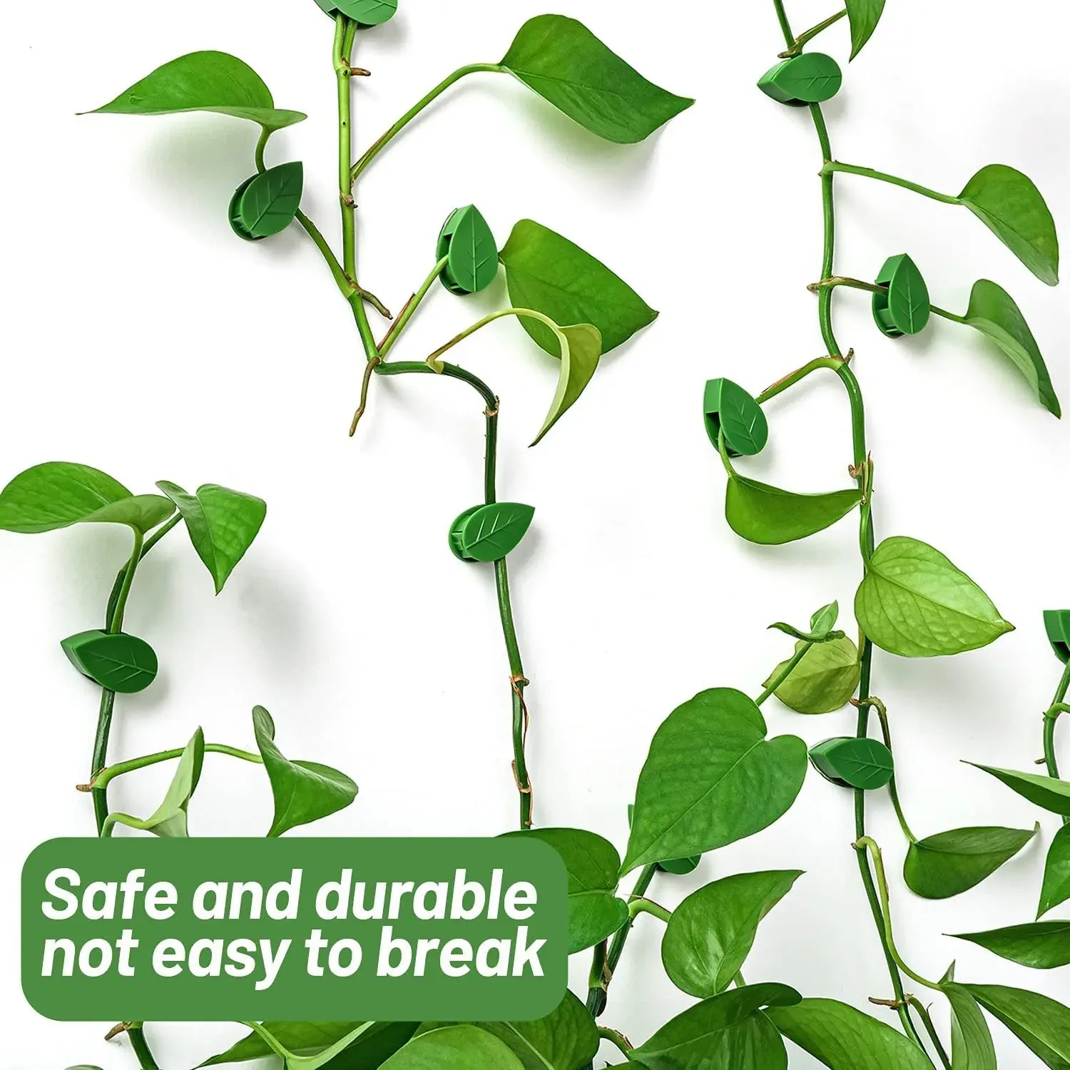 20-40PCS Plant Climbing Artifacts Fixing Clip Leaf Shape Self-Adhesive Invisible Garden Hook Support Climbing Plants plant support clip