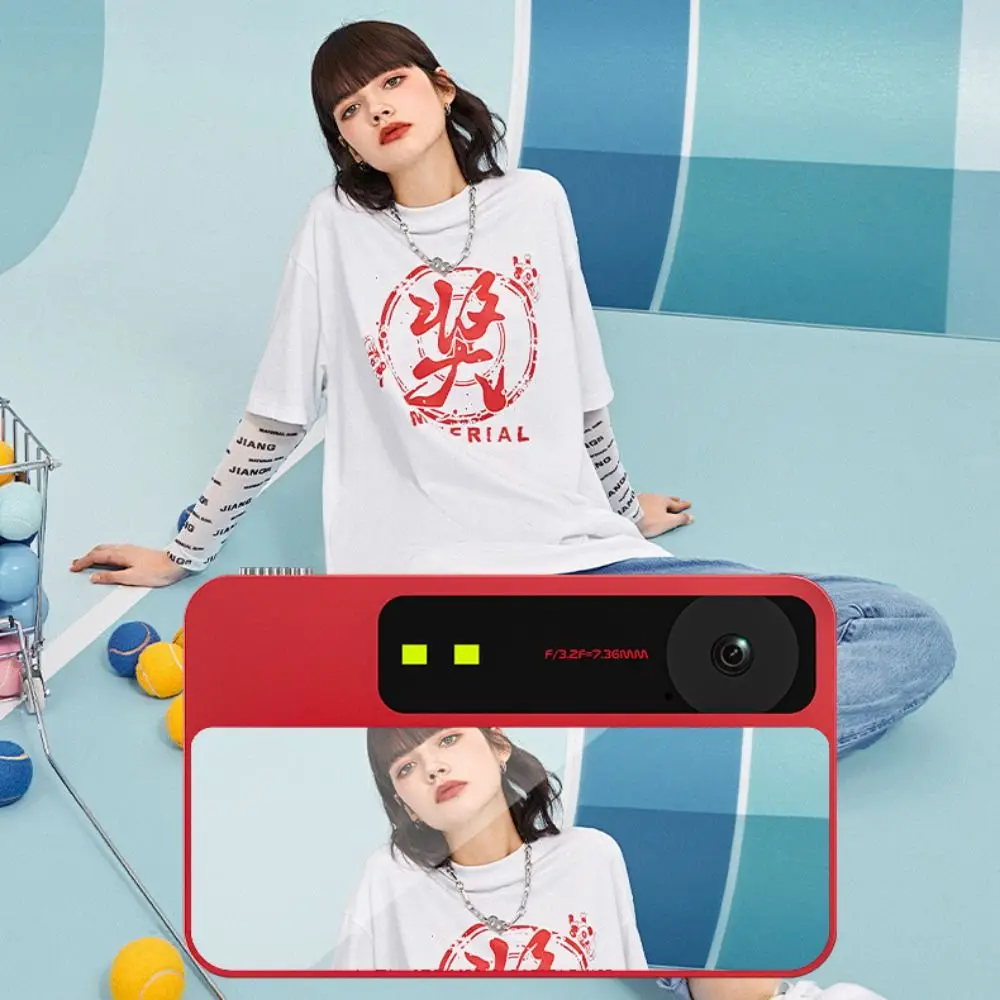 2.4IN Screen Retro CCD Digital Camera Full/Semi Mirror Design Portable Vlog Camera HD Video MP3 Music Playback Video Camera