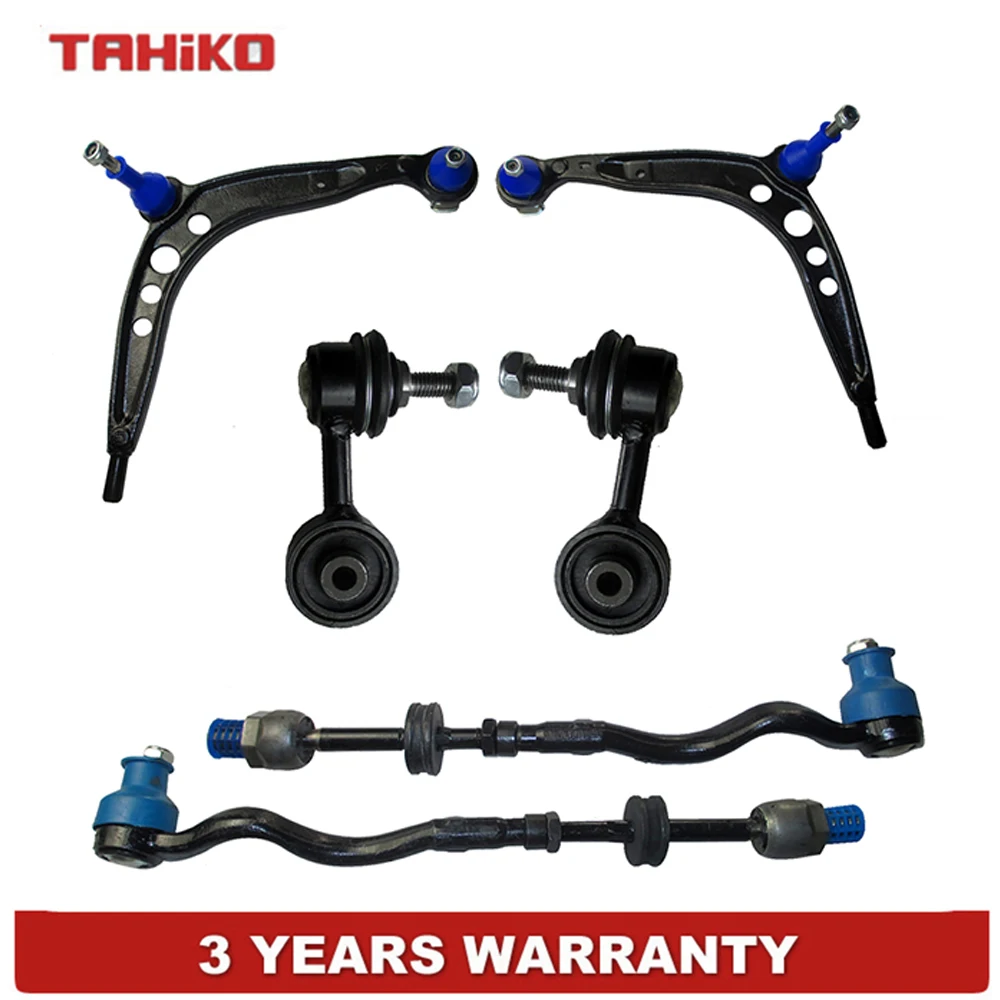 

6PCS Front L/R Suspension Control Arm Set Fit For BMW E36 Z3 318i 318iS 320i