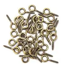 100 Teile/los 8/10mm Kleine Schafe Augen Nagel Schraube Tiny Mini Auge Pins Haken Ösen für Perle Charms anhänger DIY Schmuck Erkenntnisse – Detail 3