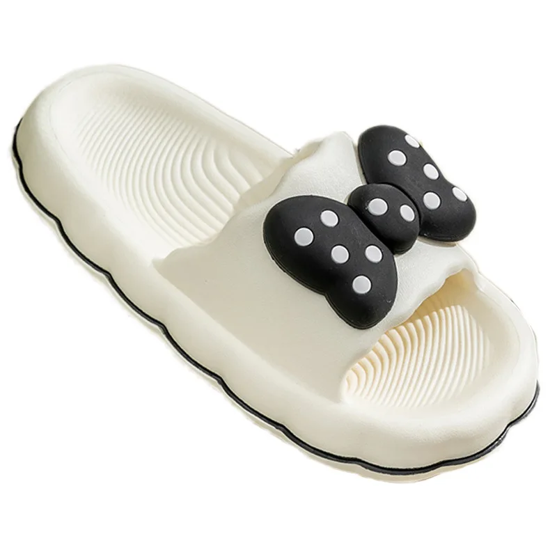 Fashion Pink Bowknot Platform Flip Flop for Women 2024 Summer Non Slip Home Slippers Woman Thick Sole  Slides Sandals ﻿