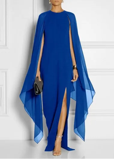 

Elegant French Retro Evening Dresses For Women 2023 Summer European & American Fashion High Waist Chiffon Sleeveless Shawl Dress