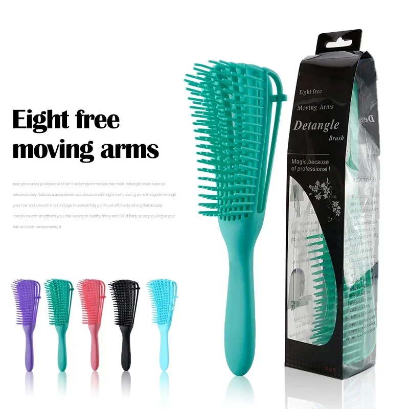 

Women Detangling Hair Brush Octopus Curly Shampoo Magic Scalp Massage Comb