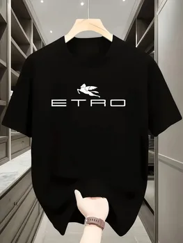 T-shirt Sportiva con Stampa alla Moda, Estiva, Stile Harajuku, Casual, Manica Corta, Collo Tondo per Uomo