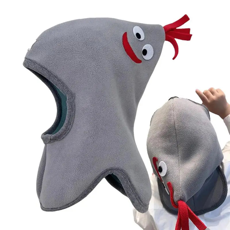 

Rooster Hat Cute Soft Cashmere Rooster Hats Windproof Warm Chicken Costume Neck Warmer Ear Protection For Indoor Outdoor Play