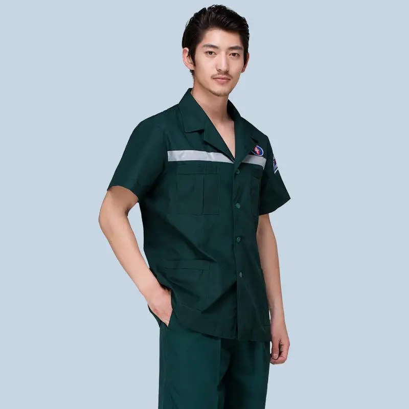 

Male Female Hospital Doctors and Nurses Working Clothes Long Short Sleeves Emergency Treatment Clothing Split Suit Uniform