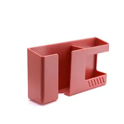 Wall - Mounted Multifunctional Phone and Remote Storage Rack (1PC - red)