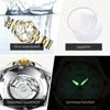 Original OUPINKE 3199 Swiss Automatic Mechanical Watch for Women Real Diamond Sapphire Mirror Ladies Watch Bracelet Set Gift NEW 6