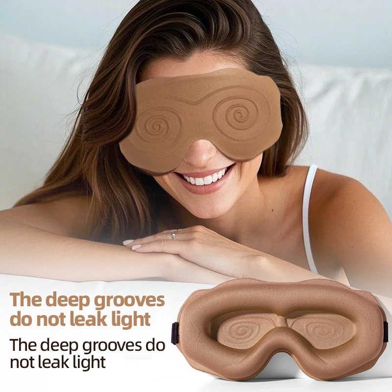 Ultra-Comfort Light-Blocking 3D Sleep Mask - Soft Padded Eye Shade Blindfold