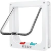 Dog Cat Flap Door For Dog Cat Kitten With 4 Way Lock Security Flap Door Cat Puppy Safety Gate Small Pet Supplies ABS Plastic