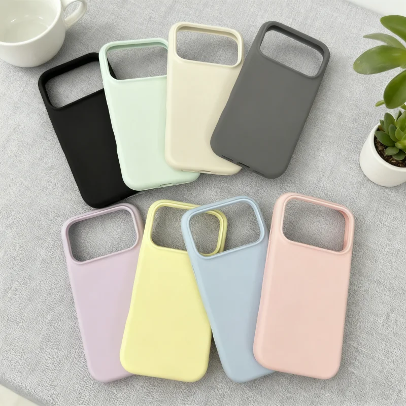 Premium Liquid Silicone Phone Case with Box Cover