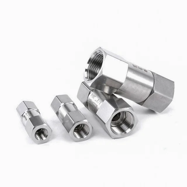 เช็ควาล์วสเตนเลส304สำหรับผู้หญิงขนาด1/8นิ้ว1/4นิ้ว3/8นิ้ว1/2นิ้ว3/4นิ้ว1นิ้ว1นิ้ว 1