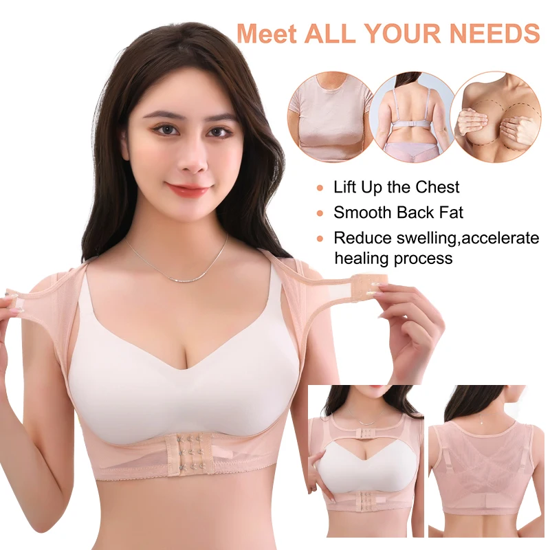 Posture Corrector PUSH up Bra for Chest Binder and Back Pain Support