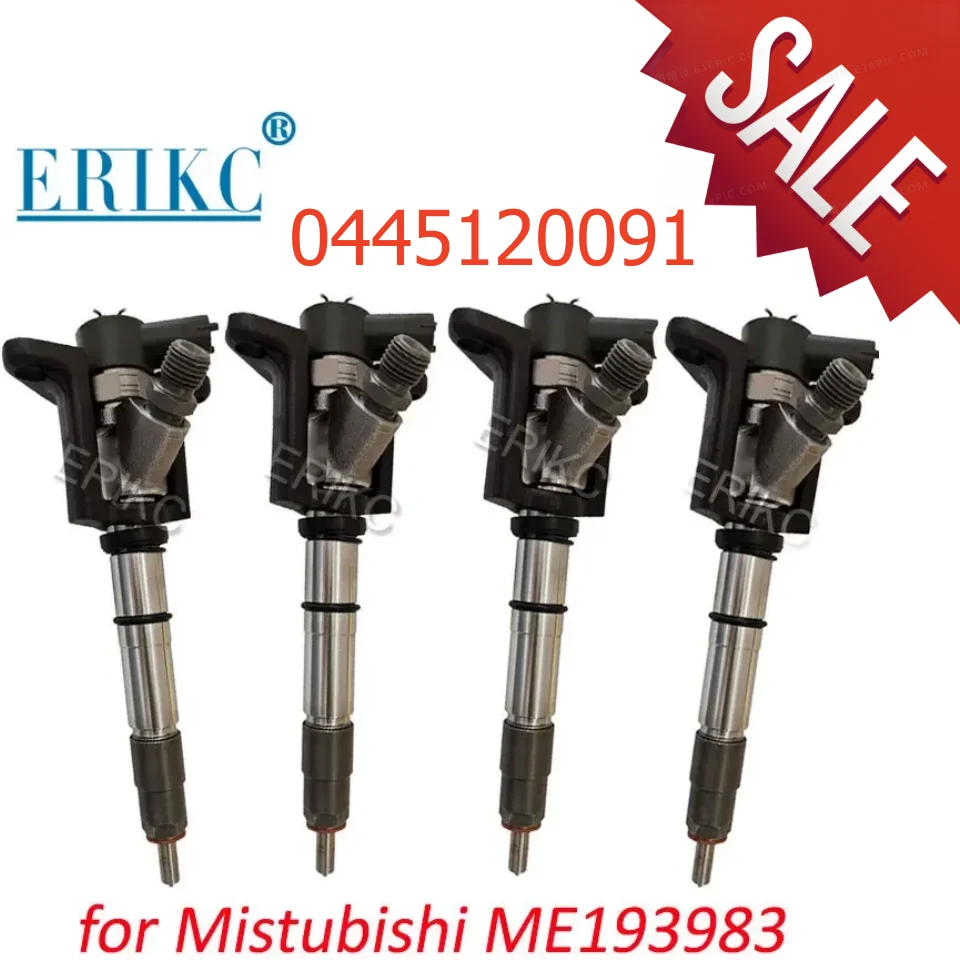 

0445120091 ME193983 CR Injector Sprayer 0 445 120 091 Diesel Engine Fuel Nozzle 0445 120 091 for Bosch MITSUBISHI Vehicle 4PCS