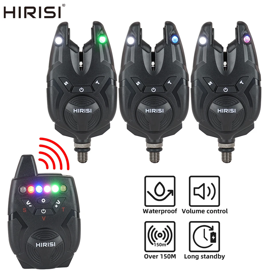 Kit Alarmes De Pêche Carpe MAGIC3ORG Sans Fil - Récepteur, Cintres, LED, Neuf