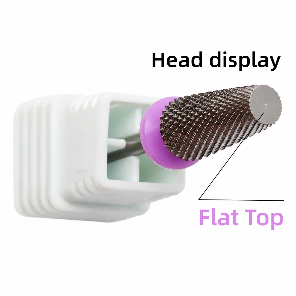 Versatile Nail Art Tool: Metal Cone Drill Bit for Gel and Acrylic Polish Removal