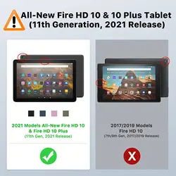 Clear Soft Transparent TPU Cover for Kindle Fire HD Tablets (Transparent)