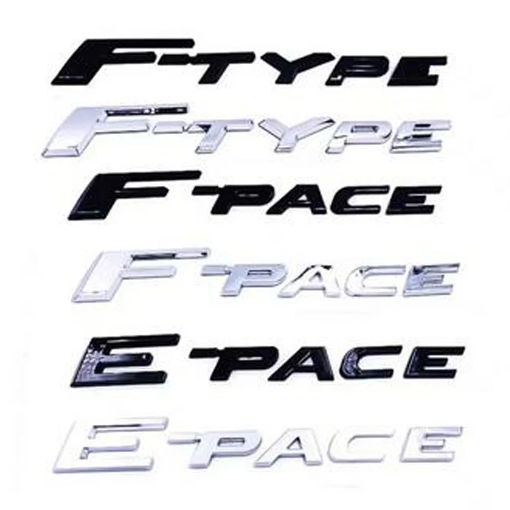 La Carrozzeria Decora I Distintivi Piatti F-Type F-Pace E-Pace Lettering Emblem Sticker Accessori Per Jaguar F-Type F-Pace E-Pace