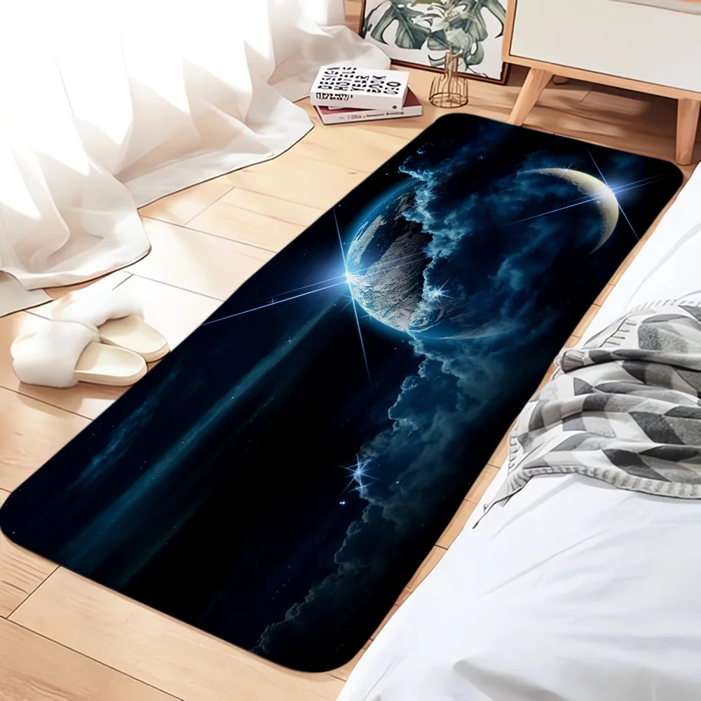 

Non-slip Kitchen Mat Solar System Home Decorations Bathroom Floor Mats Cute Room Decor Entrance Doormat Prayer Rug Balcony Rugs