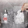 Punch-Free Toothpaste Holder Wall Mounted Makeup Brush Organizer Storage Rack Bathroom Storage Box Drain Box 5