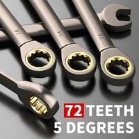 6-17mm Wrench Ratchet Wrench Torque Universal Wrench Automotive Maintenance Tools Metric Manual Tools 2