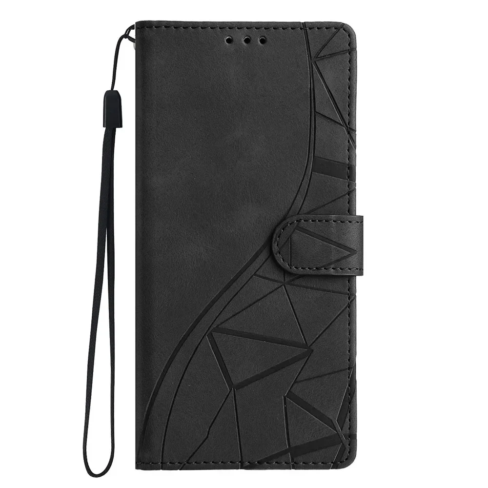 Magnetic Flip Leather Wallet Case with Card Holder and Stand – Anti-Fall Phone Cover