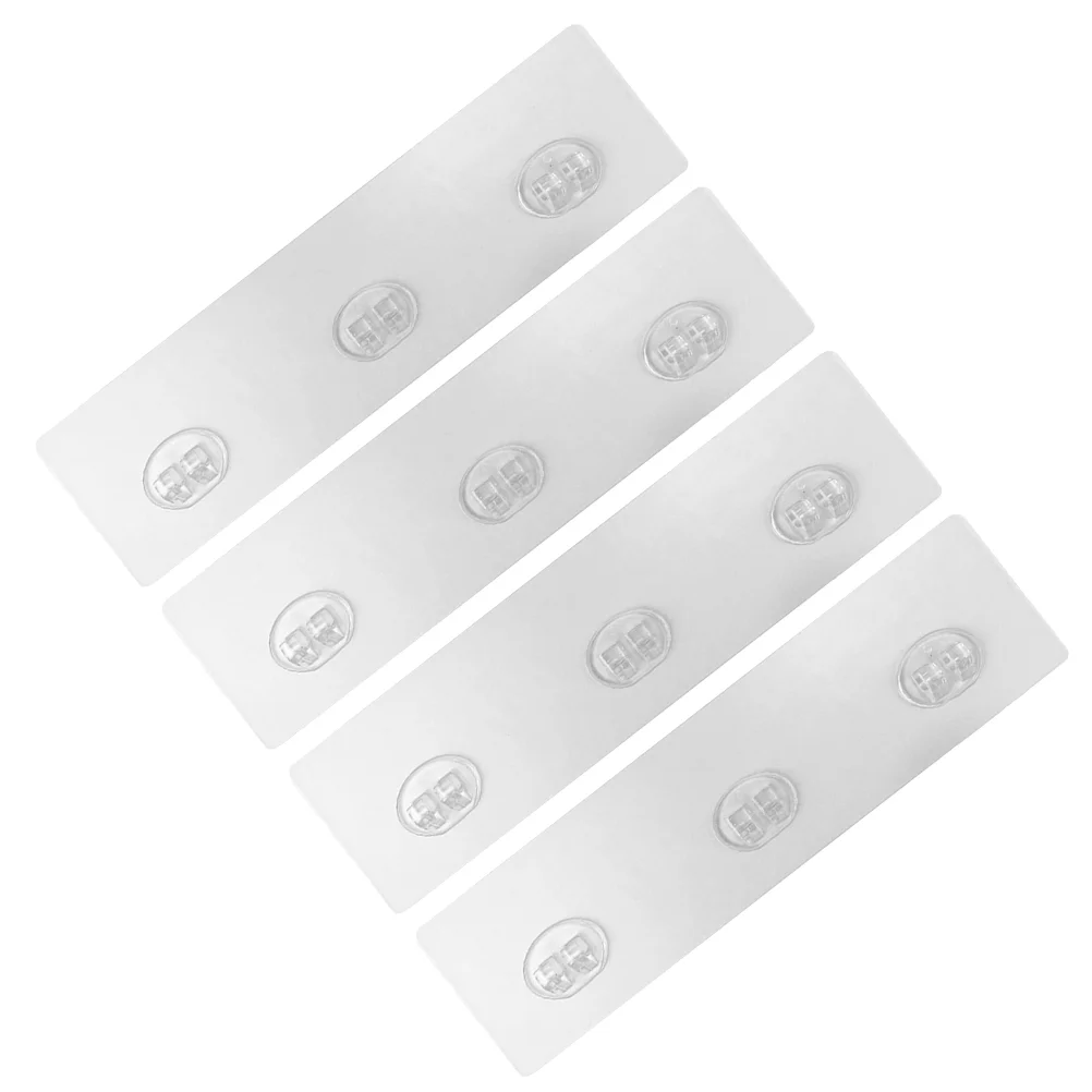 

4 Pcs Traceless Replacement Adhesive Hooks-free Punch-free Storage Rack Adhesive for Shower Shelves Stickers Sticky Shelf