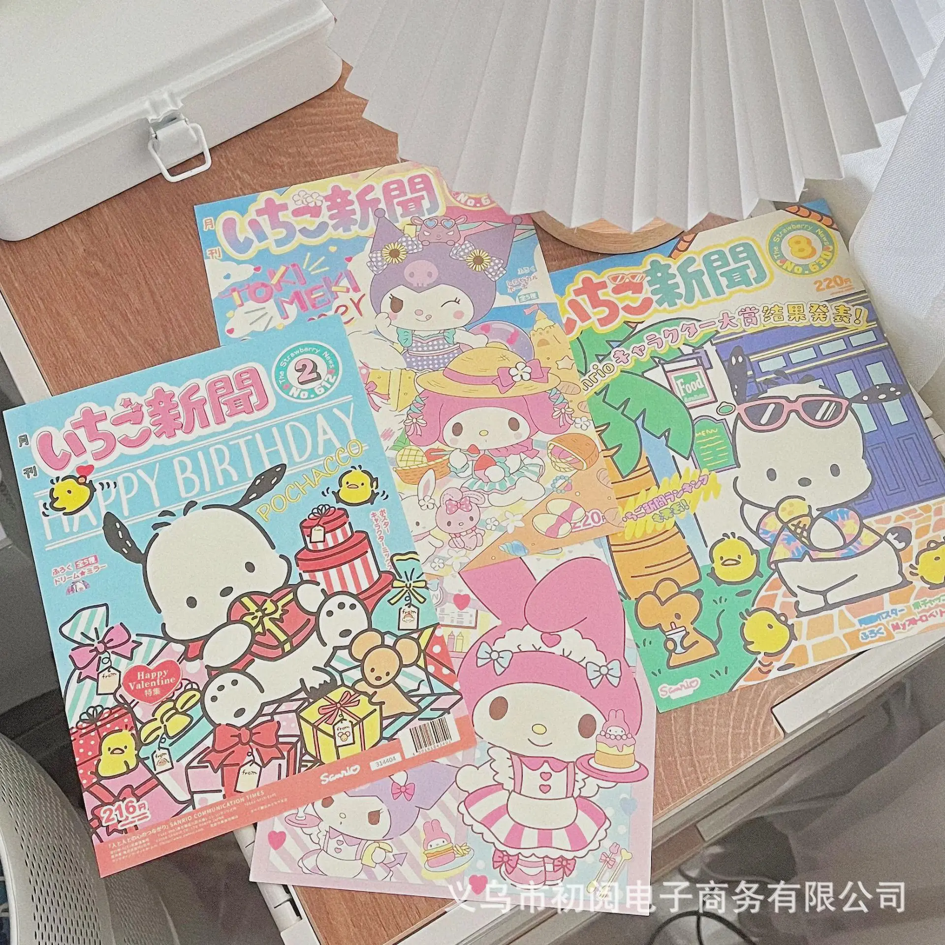 

Sanrio Cartoon Hello Kitty Cinnamoroll Baby Monthly Poster Girl Heart Lovely Room Decoration Wall Stickers Student Bedroom Diy