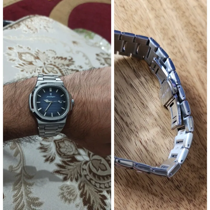 POEDAGAR Classic Blue Watch Business Waterproof Male Clock