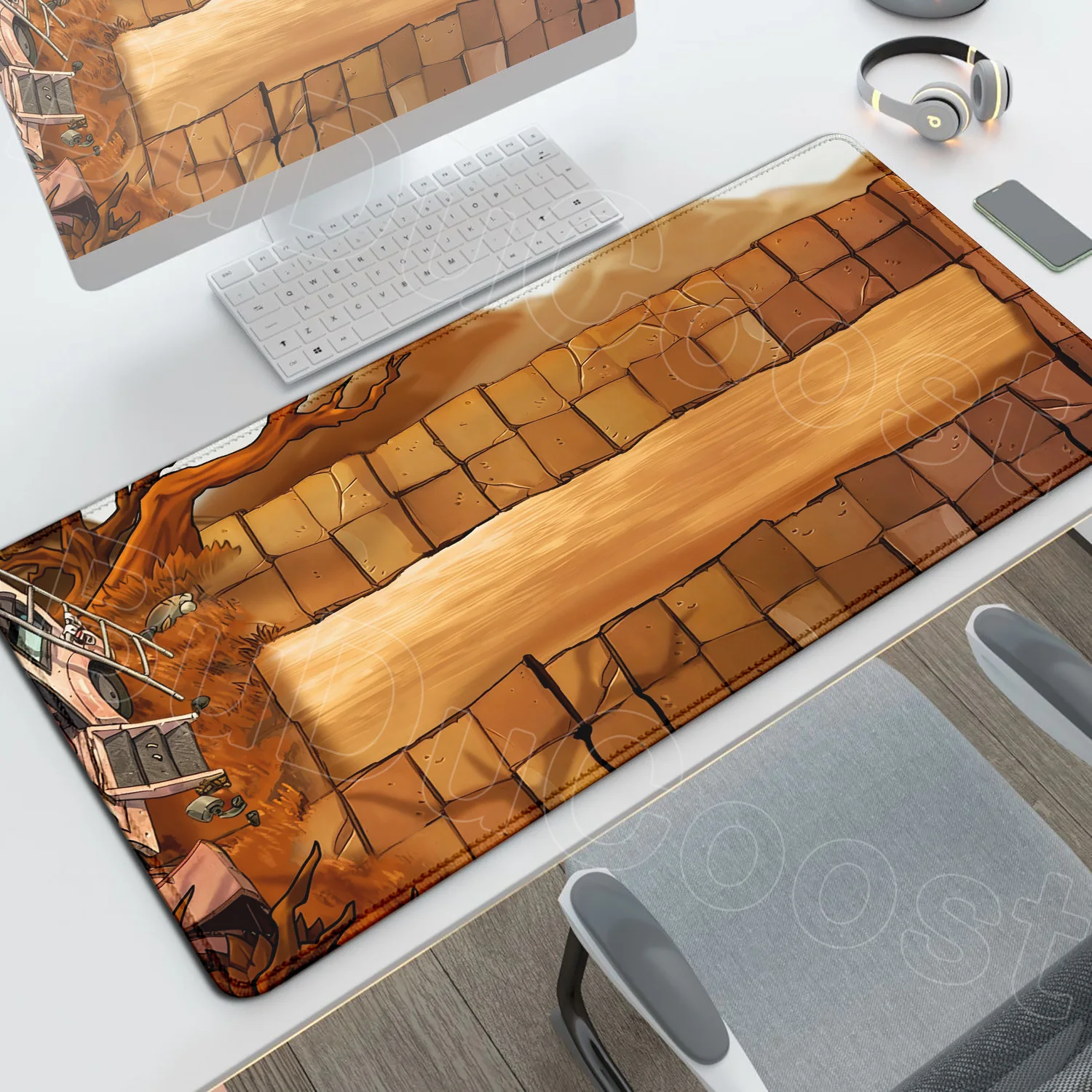 Enhanced Gaming Mouse Pad - Plants vs. Zombies HD Design, Non-slip, Thickened Rubber