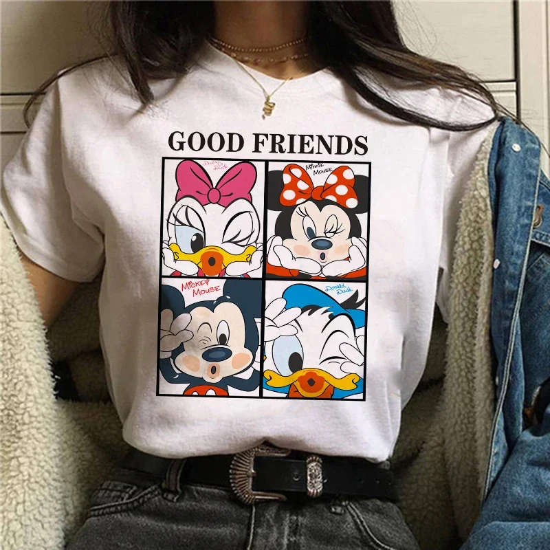 thumbnail image 1 of Camisetas con estampado de Mickey Y2k de los años 90 para mujer, camiseta de Minnie Mouse a la moda, ropa de calle para mujer, camiseta Kawaii de Disney, 1 of 5