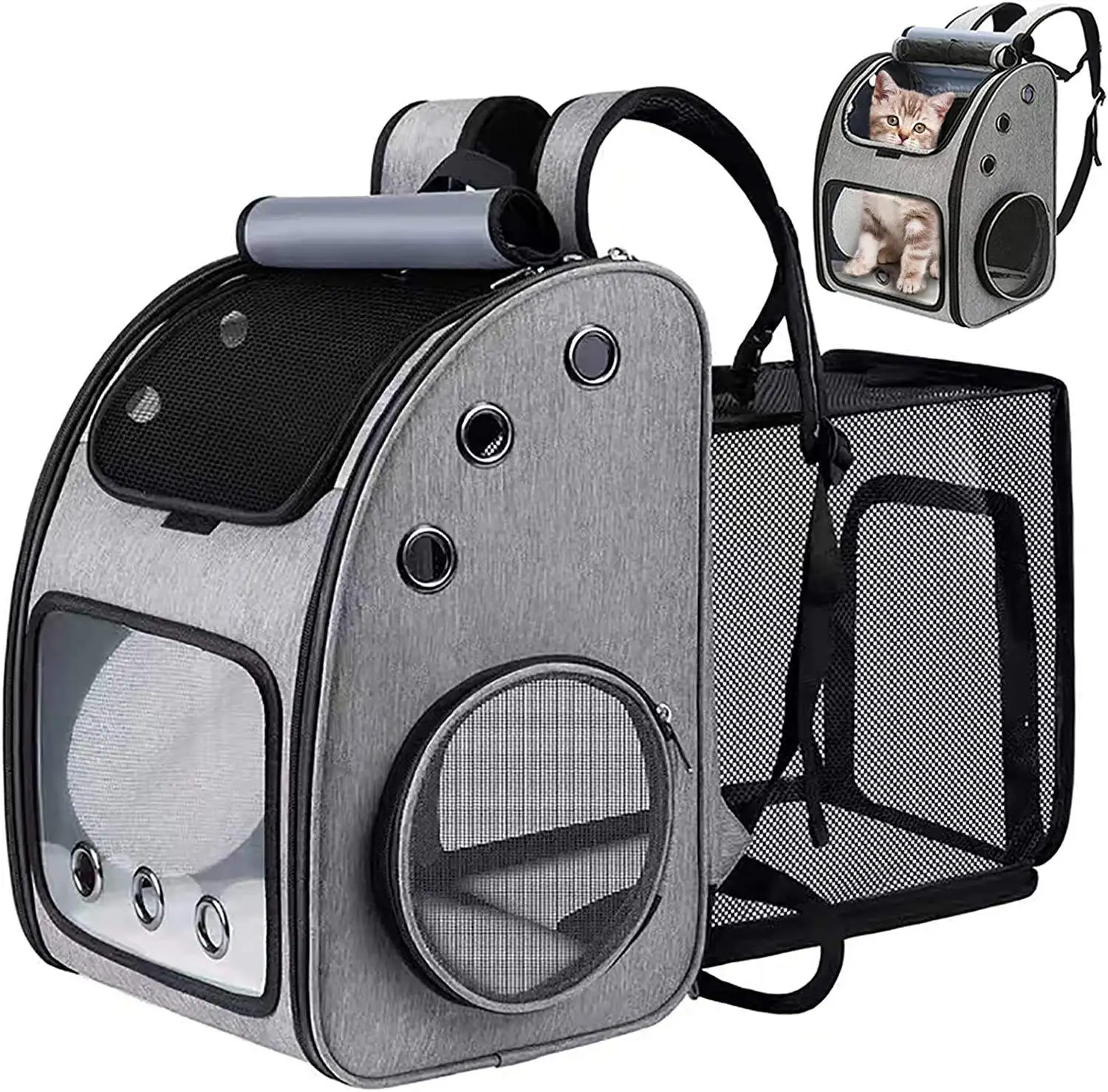 custom color logo foldable pet carrier travel bag Weekend Outdoor Camp Stroll Cat Backpack Bag