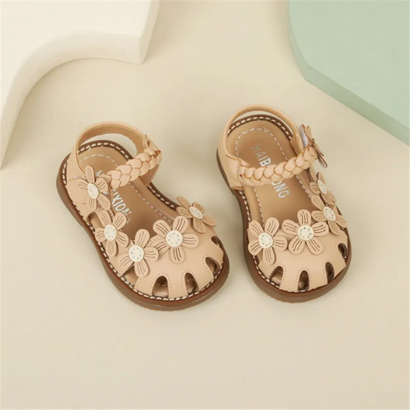 New Summer Baby Shoes For Girls Cute Flower Cut-outs Infant