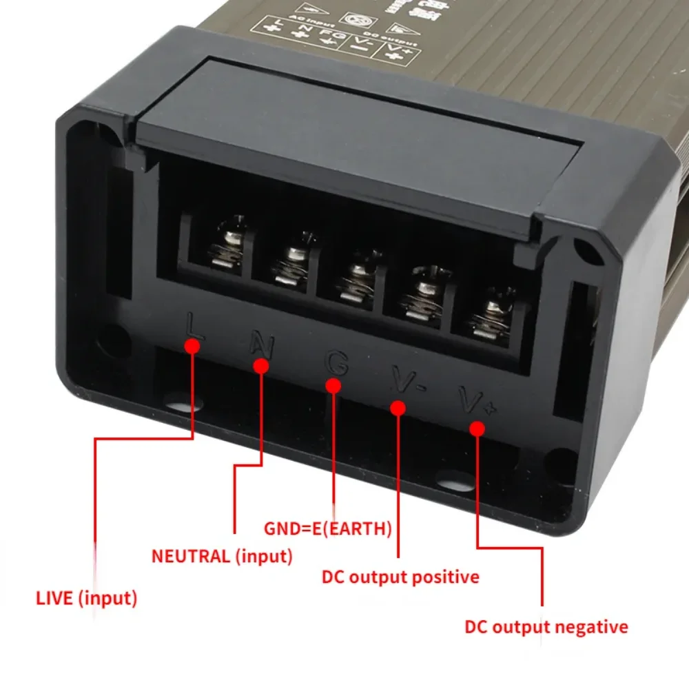 스위칭 전원 공급 장치, 야외 방수 전원 공급 장치, 5, 12, 24 V 볼트, 220V AC-DC, 12V 변압기, 100W, 200W, 300W, 400W, 500W, 600W