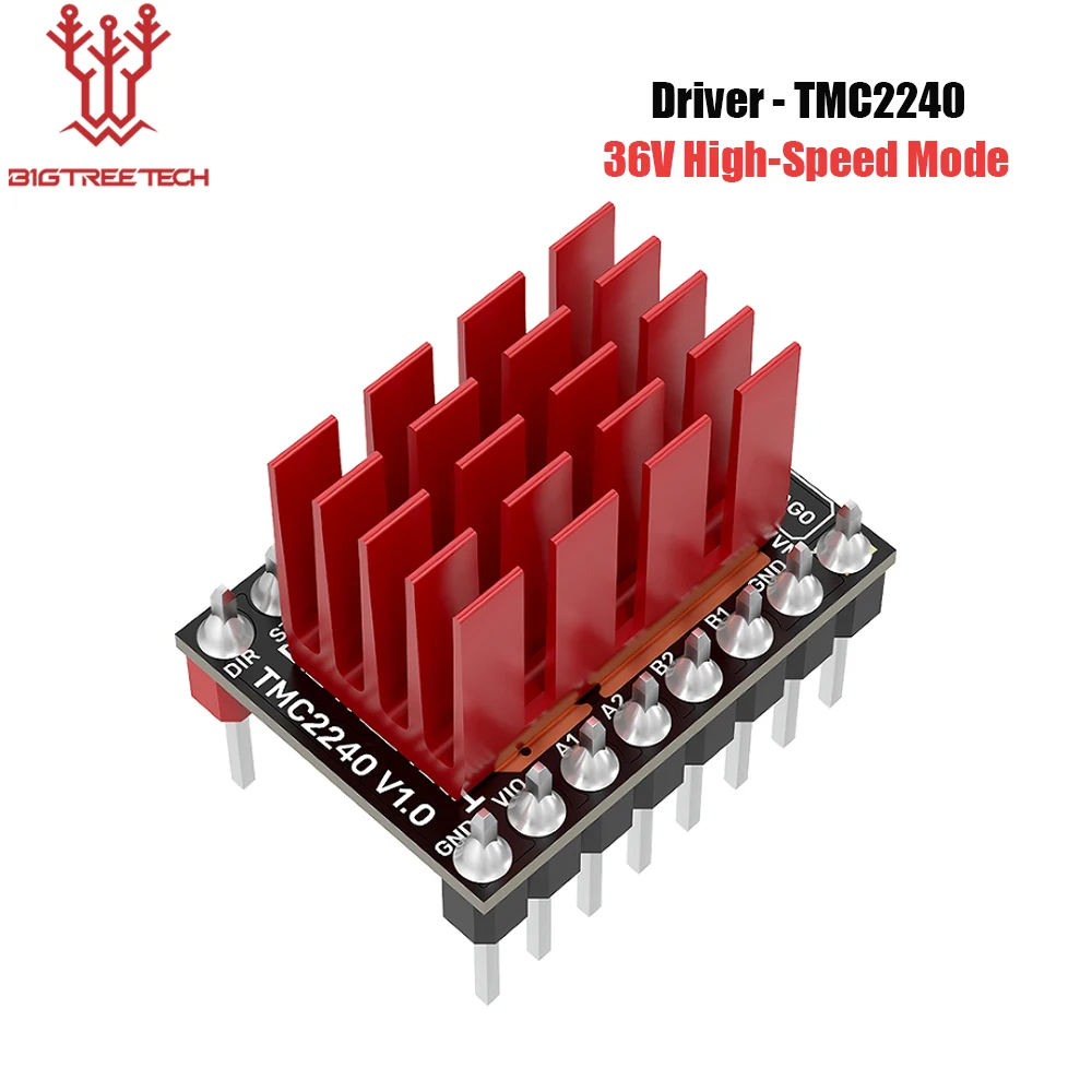 

BIGTREETECH TMC2240 Stepper Motor Driver Module 3D Printer Parts SPI Mode 36V High-Speed VS TMC2209 TMC5160 For Octopus SKR 2