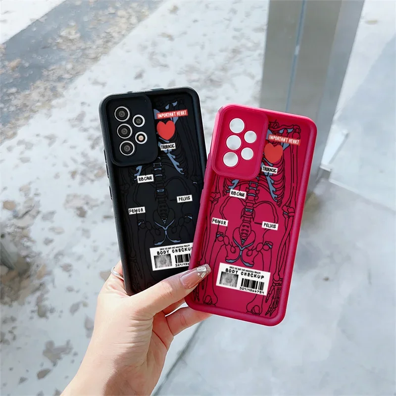 Heart Skull Protective Phone Case
