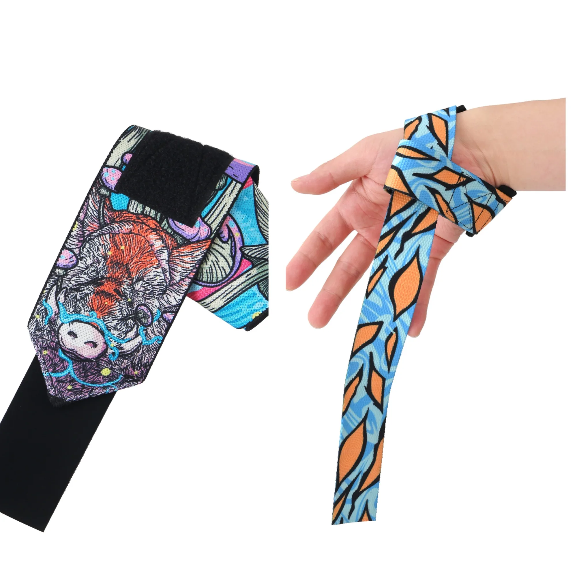 Berserk Anime Flexible Wrist Wraps for Weightlifting - Adjustable and Elastic Gym Wrist Support