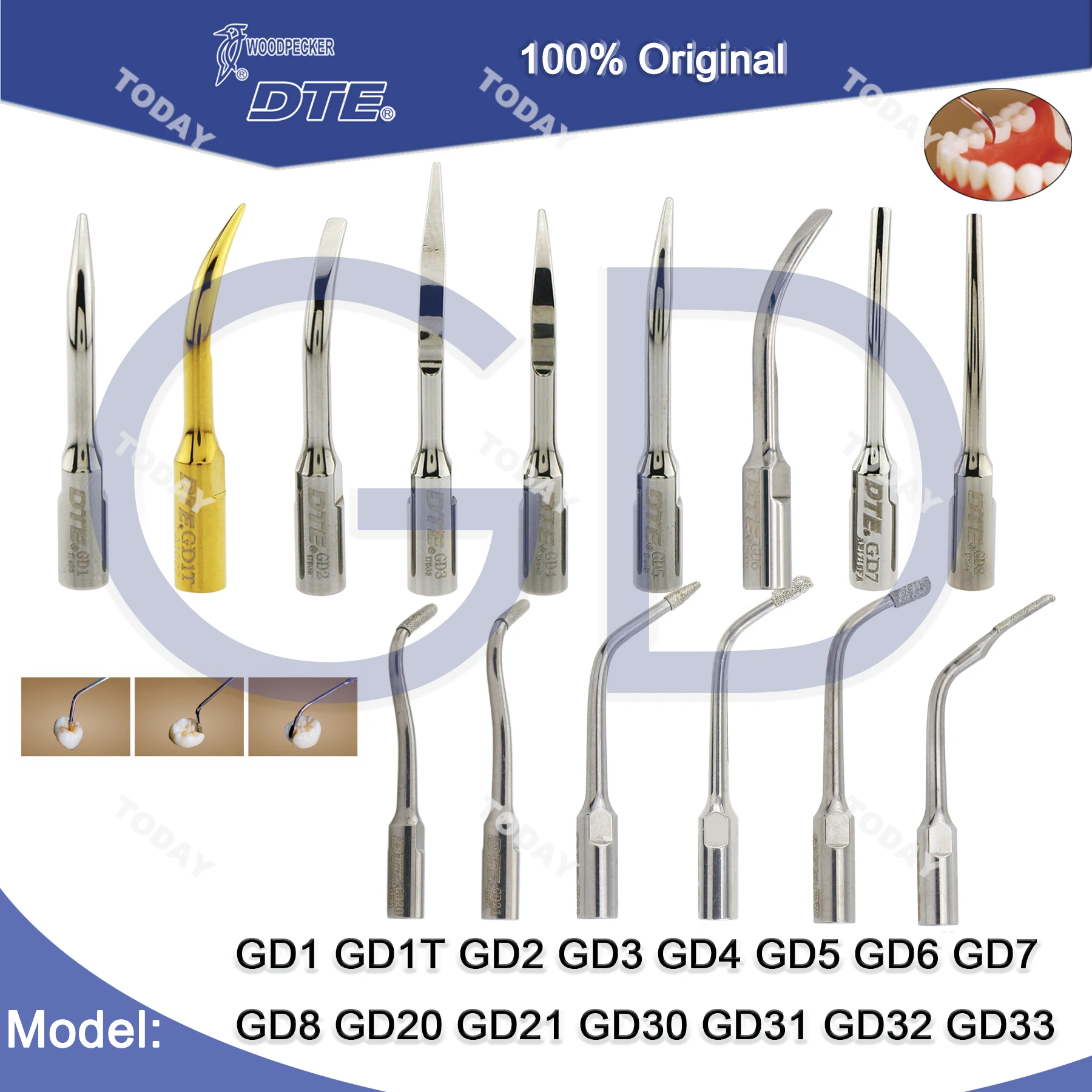 Embouts De Détartreur Dentaire Woodpecker - Compatibles NSK, SATELLEC, ACTEON