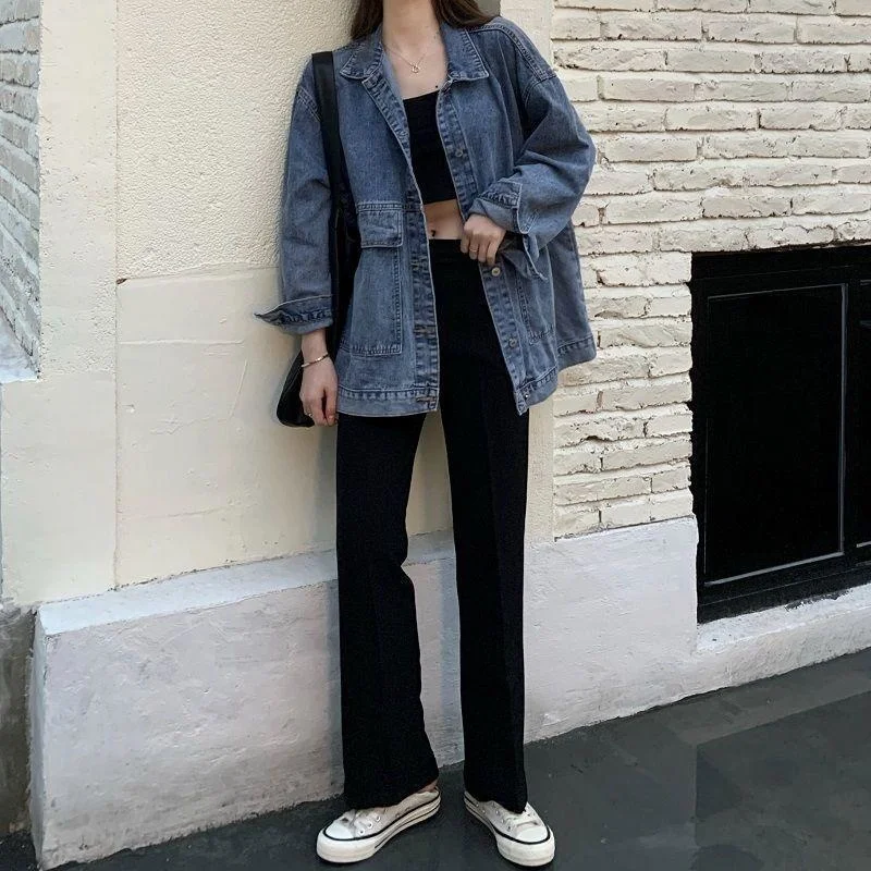 Denim Coat Women's Spring and Autumn Thin 2022 New Loose Korean Edition BF Style Small Versatile Top Ins Fashion