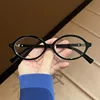Anti Blue Light Oval Myopia Glasses Retro Small Frame Transparent Prescription Glasses Men Ultralight Clear Nearsight Eyewear 4