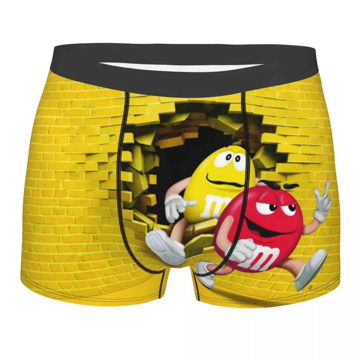

The Power Of Brand Voice Underwear Men Stretch M&M's Cartoon Chocolate Boxer Briefs Shorts Panties Soft Underpants For Homme