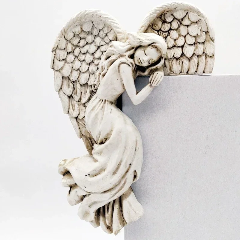 New Angel Wings Resin Craft Door Frame Ornaments Angel Wings Goddess Garden Door Decoration Home Decoration Left and Right Wings