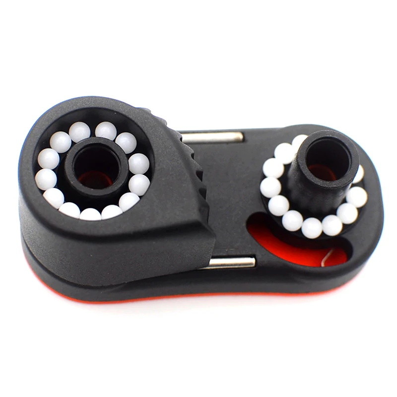 2 Row Ball Bearing Cam Cleat Pilates Equipment Pulley Rope Clamp Marine Boat Fast Entry Rope Wire Fairlead Sailing Sailboat