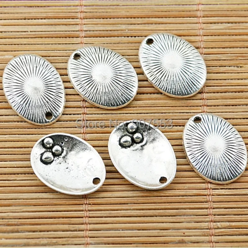 

10pcs 20*15mm Tibetan Silver Color Textured Shell Design Charms EF1412 Charms for Jewelry Making