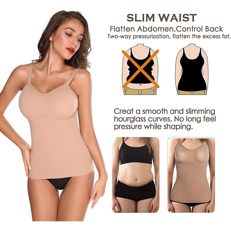 Waist Tummy Shaper Seamless Shapewear Top Women Control Smooth Body  Camisole Summer Nude Black Tank Slim Belly Compression Vest 230417