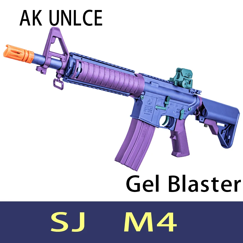 Ak Uncle Sj M4 Gel Blaster Magazine Feeding Nylon Toys Gun Electric Continuous Launch Children's Gifts