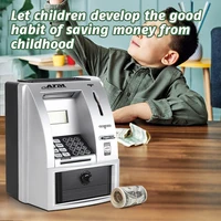Electronic Piggy Bank ATM Password Money  Coins Saving Box ATM Bank  Automatic Deposit Banknote Christmas Gift 2