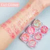 6 Color Cosmetic Chunky Glitter Shimmer Body Face Hair Eye Musical Festival Carnival Dance Party Makeup Glitter Gel 4