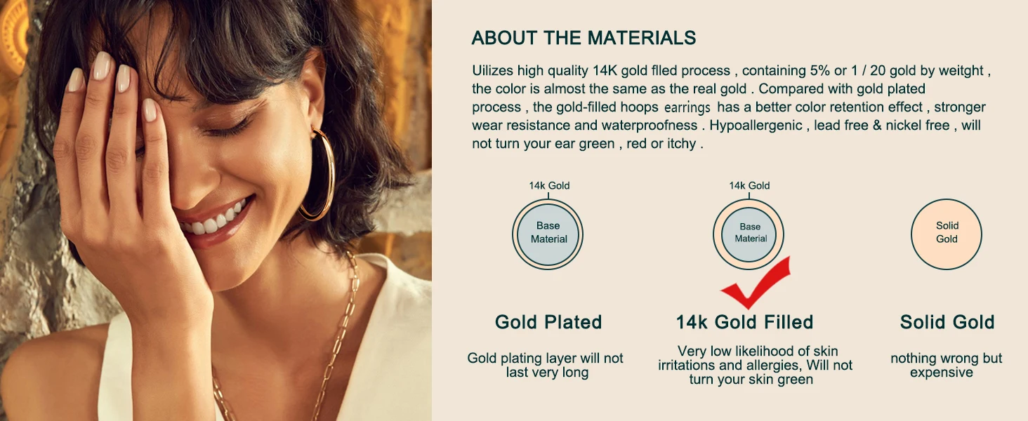 gold hoop earrings for women