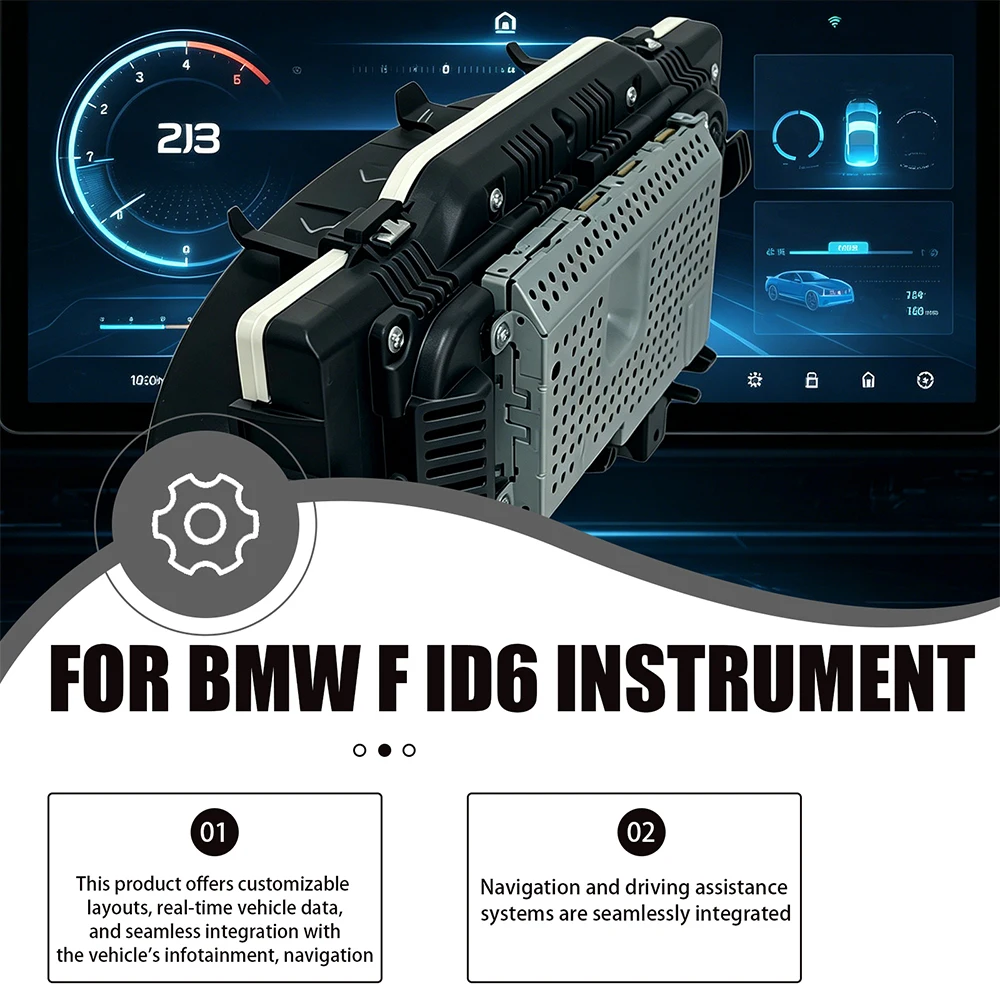 12.3인치 풀 LCD 디지털 계기판 BMW F30 F20 F10 ID6 네비게이션 대시보드 62108779089 6WB용